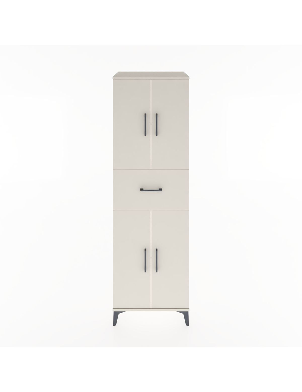 Hyperion Dolap 3 Raflı Tek Çekmeceli 4 Kapaklı 60x44x195 Aytaşı-Aytaşı