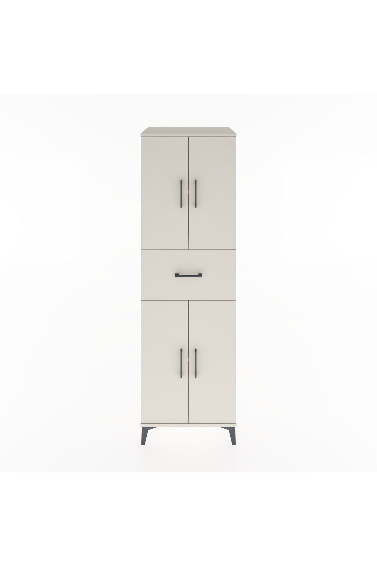 Hyperion Dolap 3 Raflı Tek Çekmeceli 4 Kapaklı 60x44x195 Aytaşı-Aytaşı