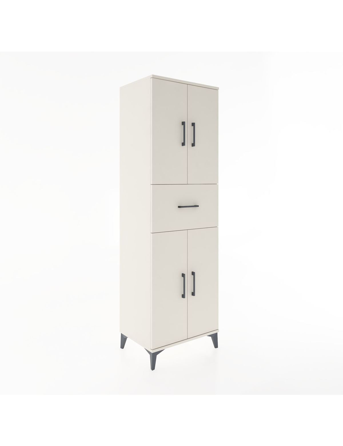 Hyperion Dolap 3 Raflı Tek Çekmeceli 4 Kapaklı 60x44x195 Aytaşı-Aytaşı