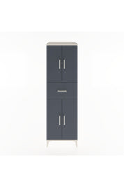 Hyperion Dolap 3 Raflı Tek Çekmeceli 4 Kapaklı 60x44x195 Aytaşı-Antrasit