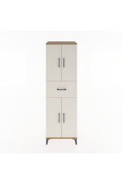 Hyperion Dolap 3 Raflı Tek Çekmeceli 4 Kapaklı 60x44x195 Çam-Aytaşı