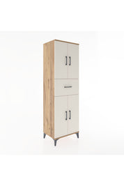 Hyperion Dolap 3 Raflı Tek Çekmeceli 4 Kapaklı 60x44x195 Çam-Aytaşı