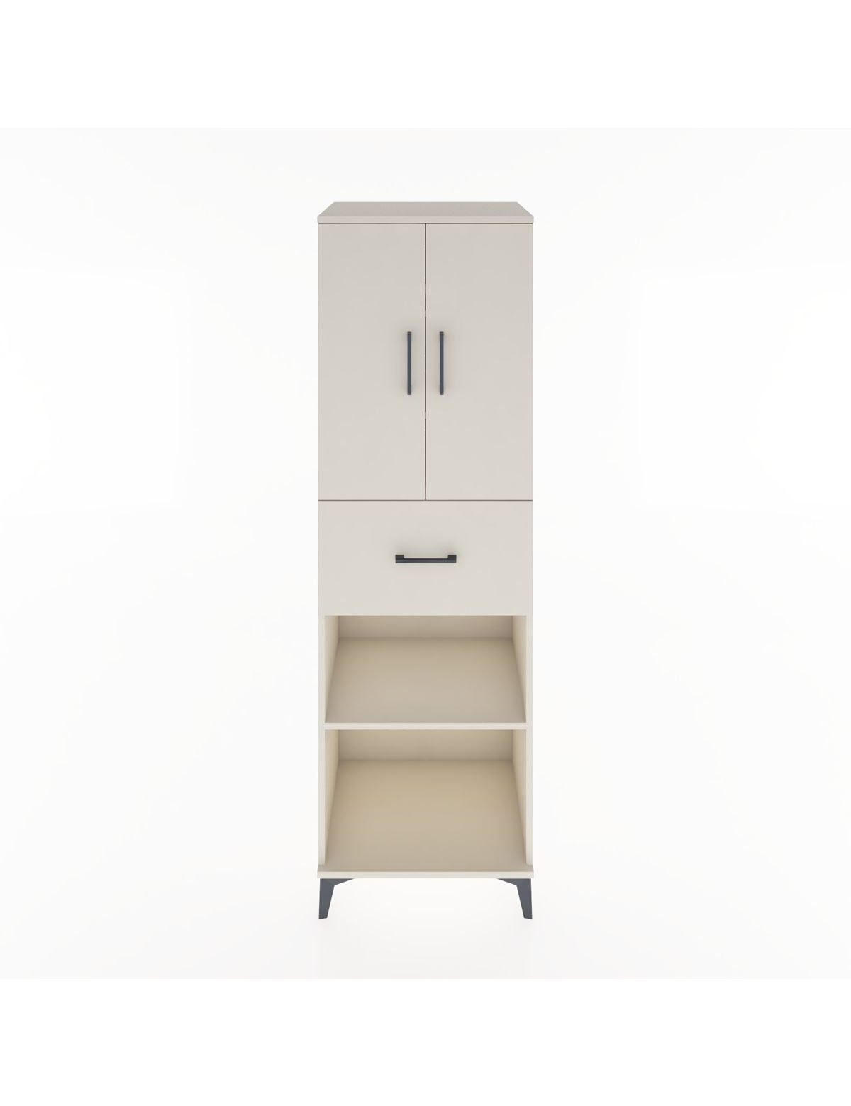 Hyperion Dolap 4 Raflı Tek Çekmeceli 2 Kapaklı 60x44x195 Aytaşı-Aytaşı