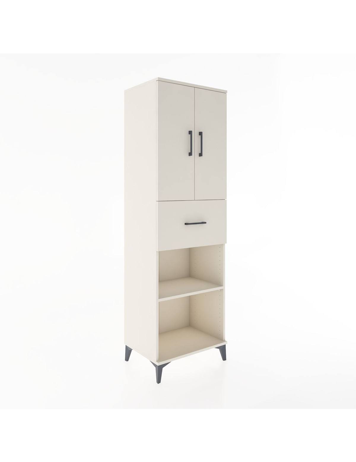 Hyperion Dolap 4 Raflı Tek Çekmeceli 2 Kapaklı 60x44x195 Aytaşı-Aytaşı