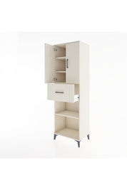 Hyperion Dolap 4 Raflı Tek Çekmeceli 2 Kapaklı 60x44x195 Aytaşı-Aytaşı