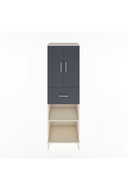 Hyperion Dolap 4 Raflı Tek Çekmeceli 2 Kapaklı 60x44x195 Aytaşı-Antrasit