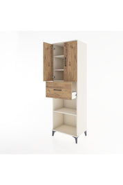 Hyperion Dolap 4 Raflı Tek Çekmeceli 2 Kapaklı 60x44x195 Aytaşı-Çam