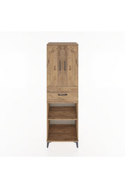 Hyperion Dolap 4 Raflı Tek Çekmeceli 2 Kapaklı 60x44x195 Çam-Çam