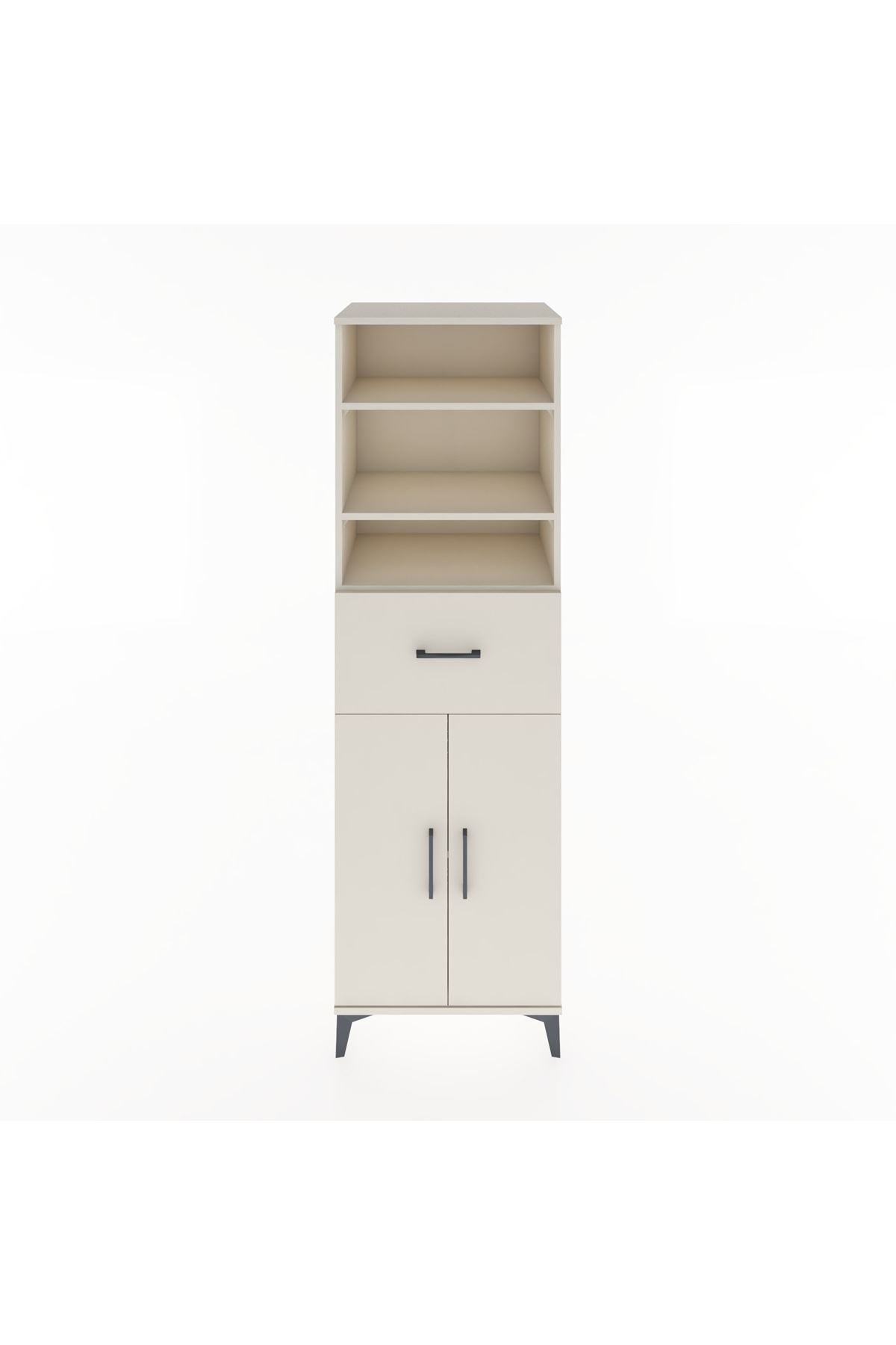 Hyperion Dolap 4 Raflı Tek Çekmeceli 2 Kapaklı 60x44x195 Aytaşı-Aytaşı