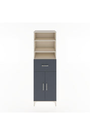 Hyperion Dolap 4 Raflı Tek Çekmeceli 2 Kapaklı 60x44x195 Aytaşı-Antrasit