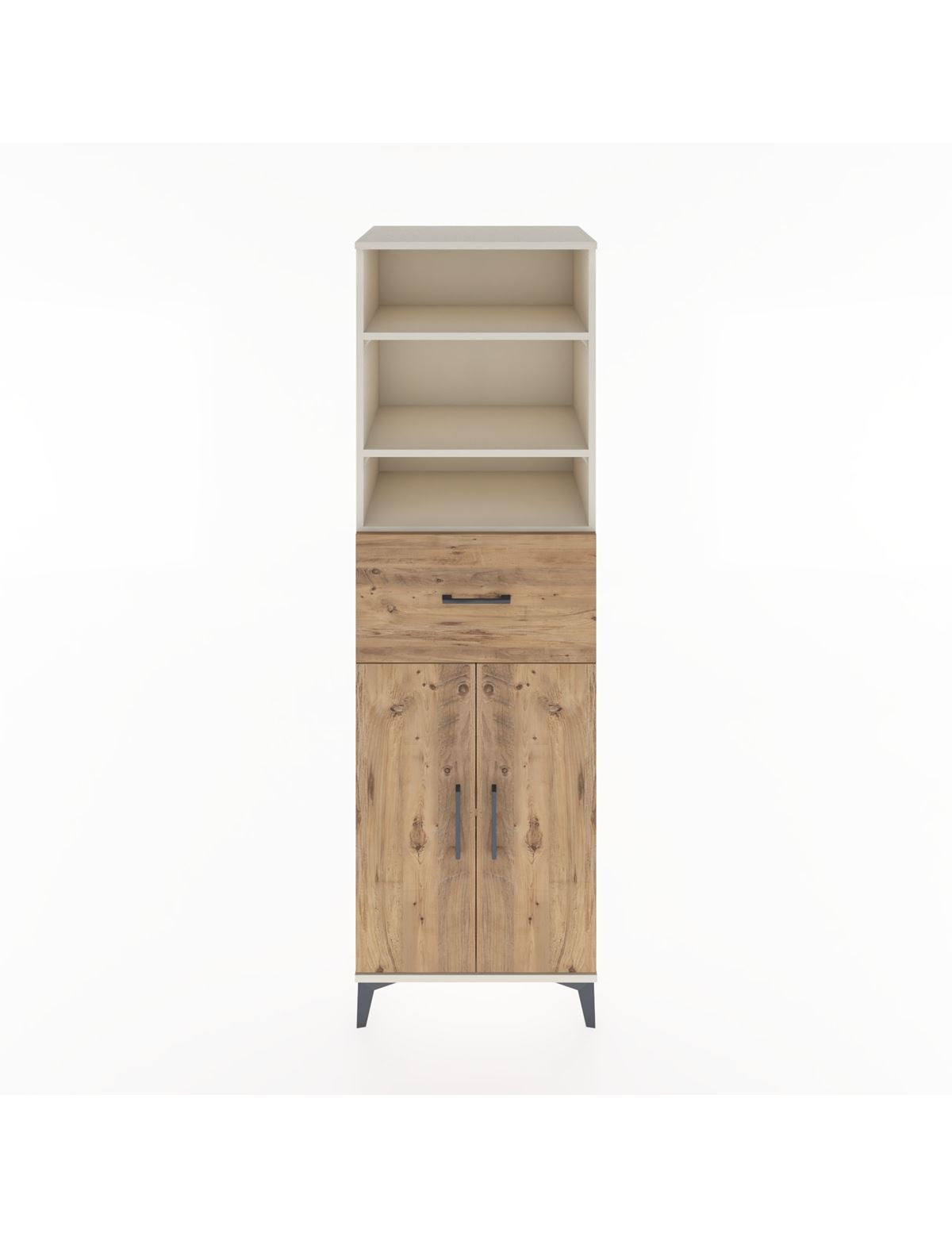 Hyperion Dolap 4 Raflı Tek Çekmeceli 2 Kapaklı 60x44x195 Aytaşı-Çam