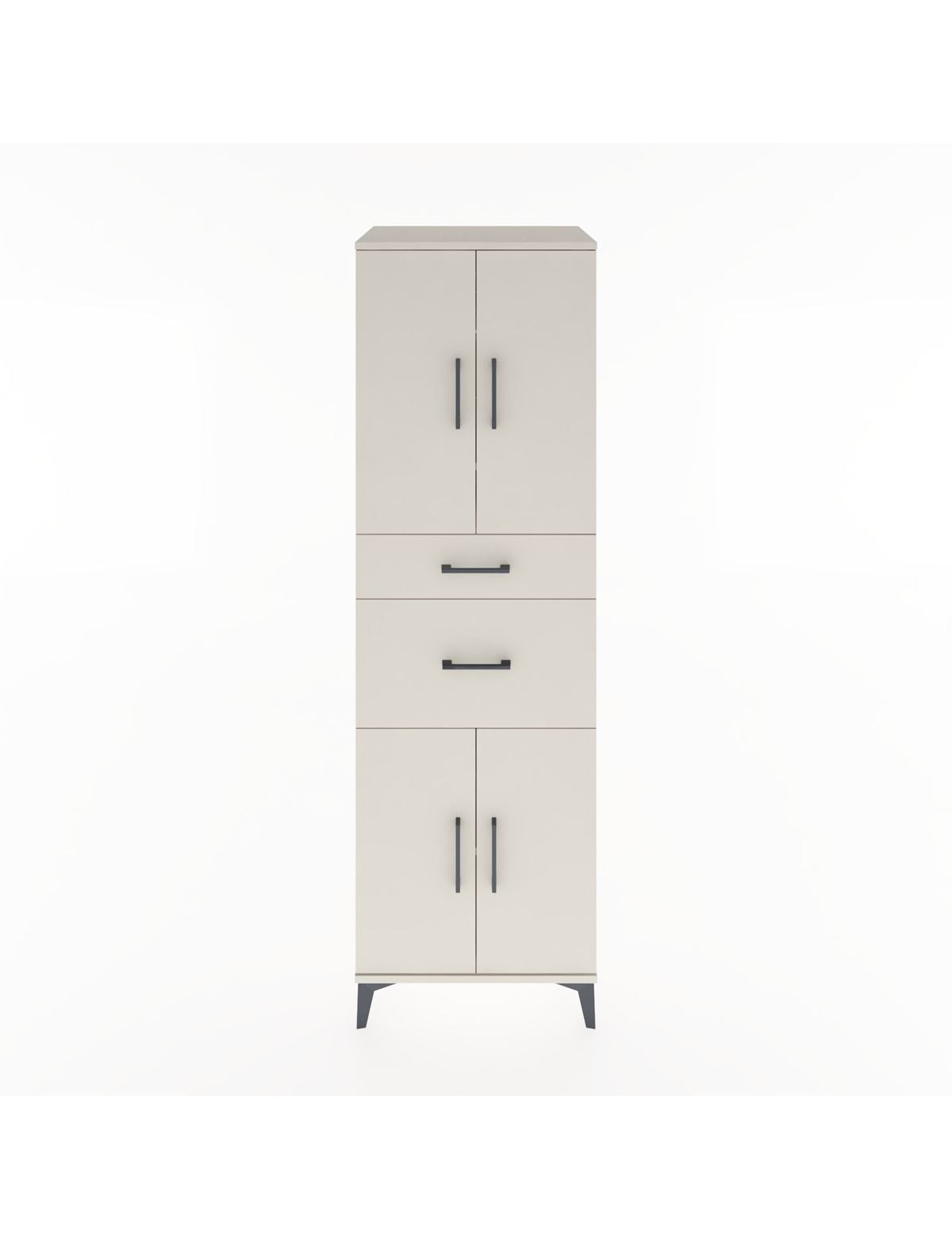 Hyperion Dolap 4 Raflı 2 Çekmeceli 4 Kapaklı 60x44x195 Aytaşı-Aytaşı