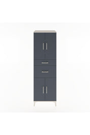 Hyperion Dolap 4 Raflı 2 Çekmeceli 4 Kapaklı 60x44x195 Aytaşı-Antrasit