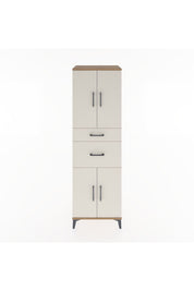 Hyperion Dolap 4 Raflı 2 Çekmeceli 4 Kapaklı 60x44x195 Çam-Aytaşı