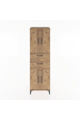 Hyperion Dolap 4 Raflı 2 Çekmeceli 4 Kapaklı 60x44x195