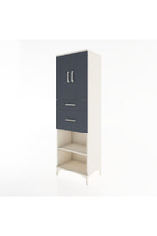 Hyperion Dolap 4 Raflı 2 Çekmeceli 2 Kapaklı 60x44x195 Aytaşı-Antrasit