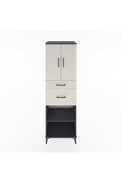 Hyperion Dolap 4 Raflı 2 Çekmeceli 2 Kapaklı 60x44x195 Antrasit-Aytaşı