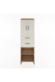 Hyperion Dolap 4 Raflı 2 Çekmeceli 2 Kapaklı 60x44x195 Çam-Aytaşı