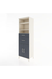 Hyperion Dolap 4 Raflı 2 Çekmeceli 2 Kapaklı 60x44x195 Aytaşı-Antrasit