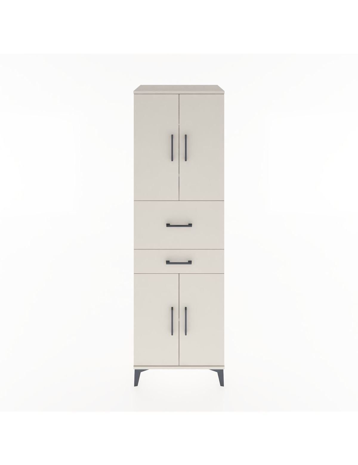 Hyperion Dolap 4 Raflı 2 Çekmeceli 4 Kapaklı 60x44x195 Aytaşı-Aytaşı