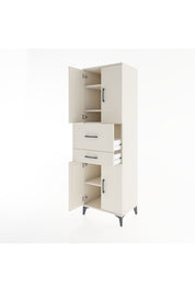 Hyperion Dolap 4 Raflı 2 Çekmeceli 4 Kapaklı 60x44x195 Aytaşı-Aytaşı