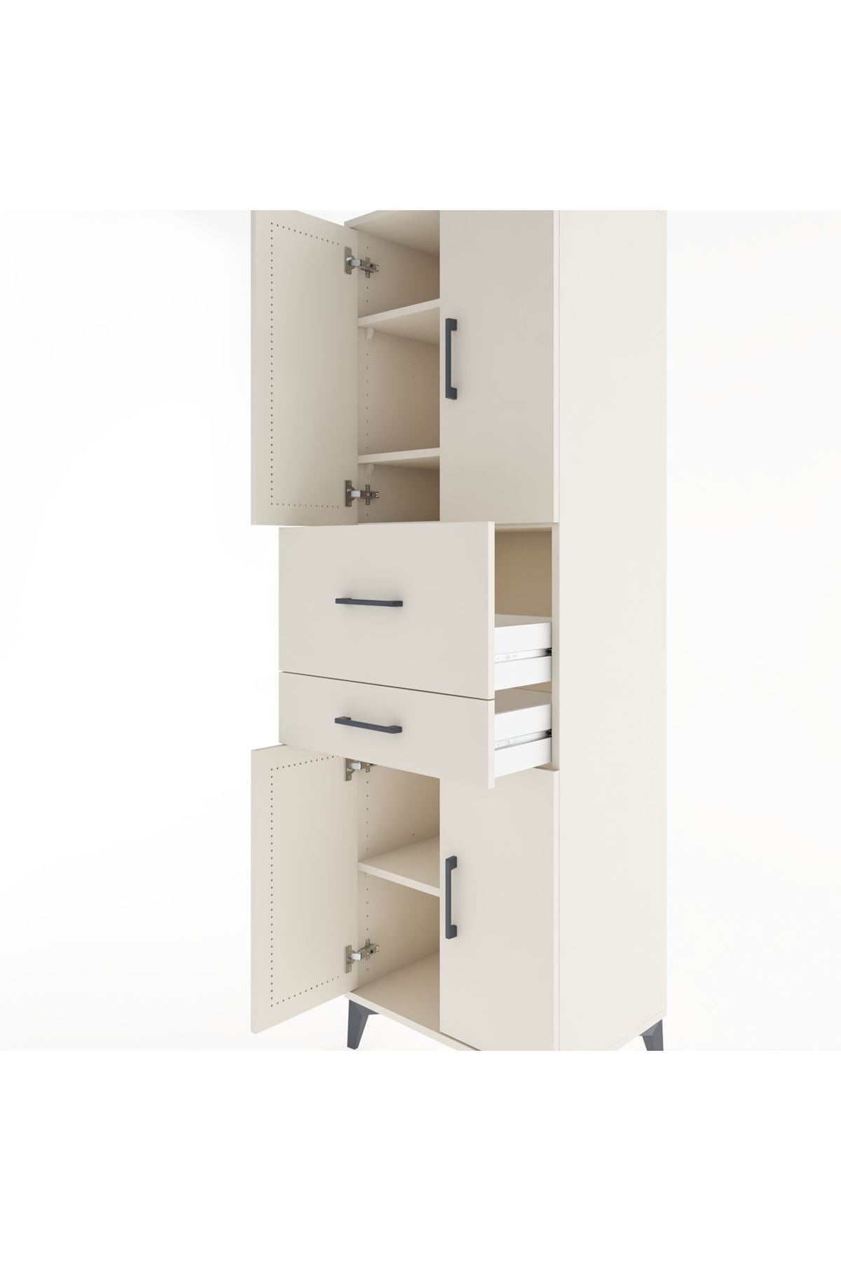 Hyperion Dolap 4 Raflı 2 Çekmeceli 4 Kapaklı 60x44x195 Aytaşı-Aytaşı