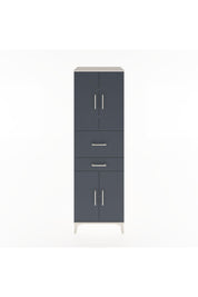 Hyperion Dolap 4 Raflı 2 Çekmeceli 4 Kapaklı 60x44x195 Aytaşı-Antrasit