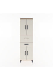 Hyperion Dolap 4 Raflı 2 Çekmeceli 4 Kapaklı 60x44x195 Çam-Aytaşı