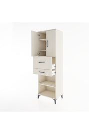 Hyperion Dolap 4 Raflı 2 Çekmeceli 2 Kapaklı 60x44x195 Aytaşı-Aytaşı