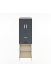 Hyperion Dolap 4 Raflı 2 Çekmeceli 2 Kapaklı 60x44x195 Aytaşı-Antrasit