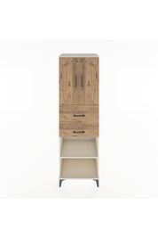 Hyperion Dolap 4 Raflı 2 Çekmeceli 2 Kapaklı 60x44x195 Aytaşı-Çam