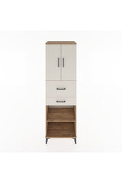 Hyperion Dolap 4 Raflı 2 Çekmeceli 2 Kapaklı 60x44x195 Çam-Aytaşı