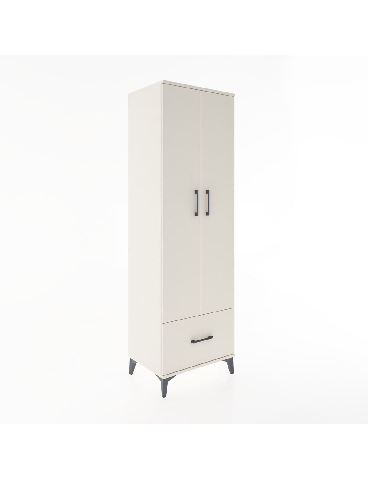 Hyperion Dolap 3 Raflı Tek Çekmeceli Tek Askılı 60x44x195 Aytaşı-Aytaşı