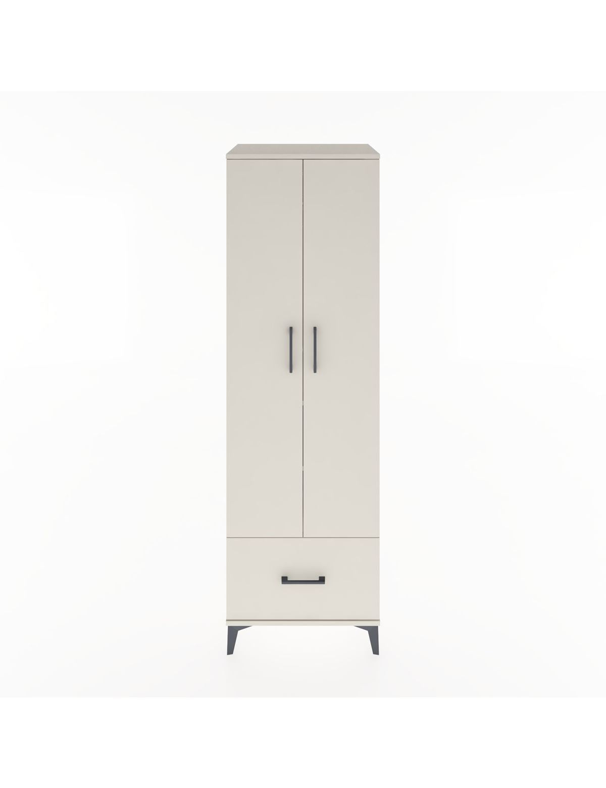 Hyperion Dolap 3 Raflı Tek Çekmeceli Tek Askılı 60x44x195 Aytaşı-Aytaşı