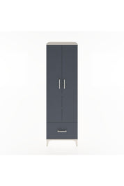 Hyperion Dolap 3 Raflı Tek Çekmeceli Tek Askılı 60x44x195 Aytaşı-Antrasit
