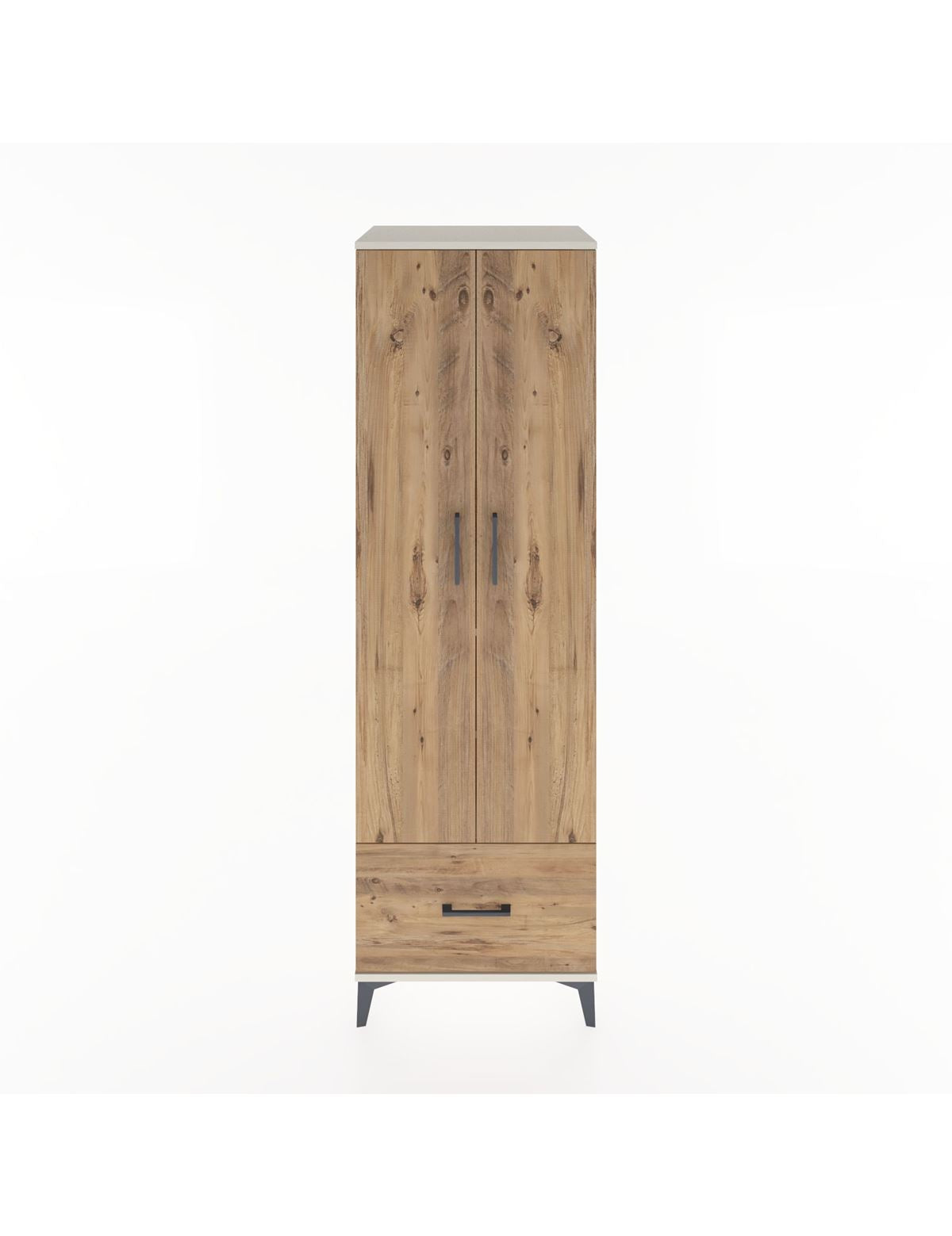 Hyperion Dolap 3 Raflı Tek Çekmeceli Tek Askılı 60x44x195 Aytaşı-Çam
