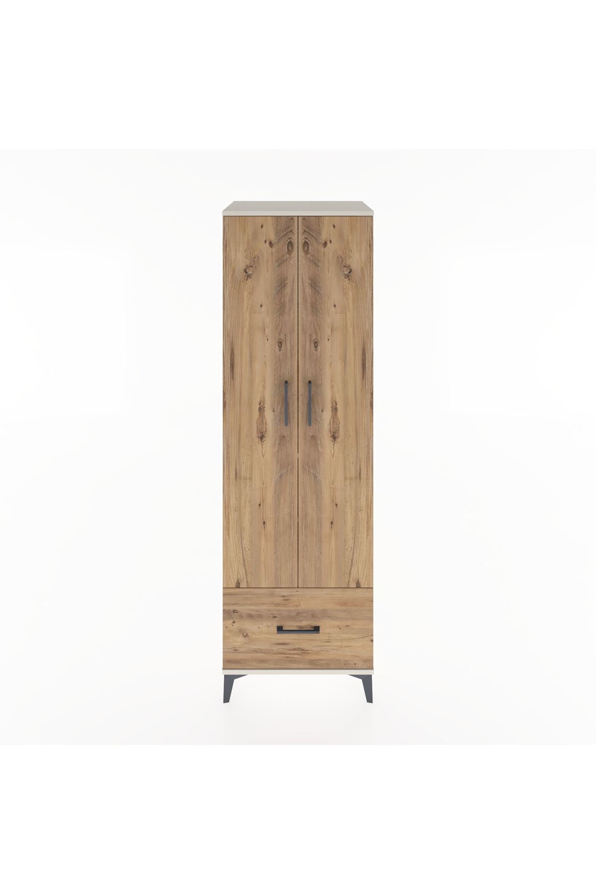 Hyperion Dolap 3 Raflı Tek Çekmeceli Tek Askılı 60x44x195 Aytaşı-Çam
