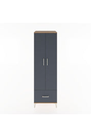 Hyperion Dolap 3 Raflı Tek Çekmeceli Tek Askılı 60x44x195 Çam-Antrasit