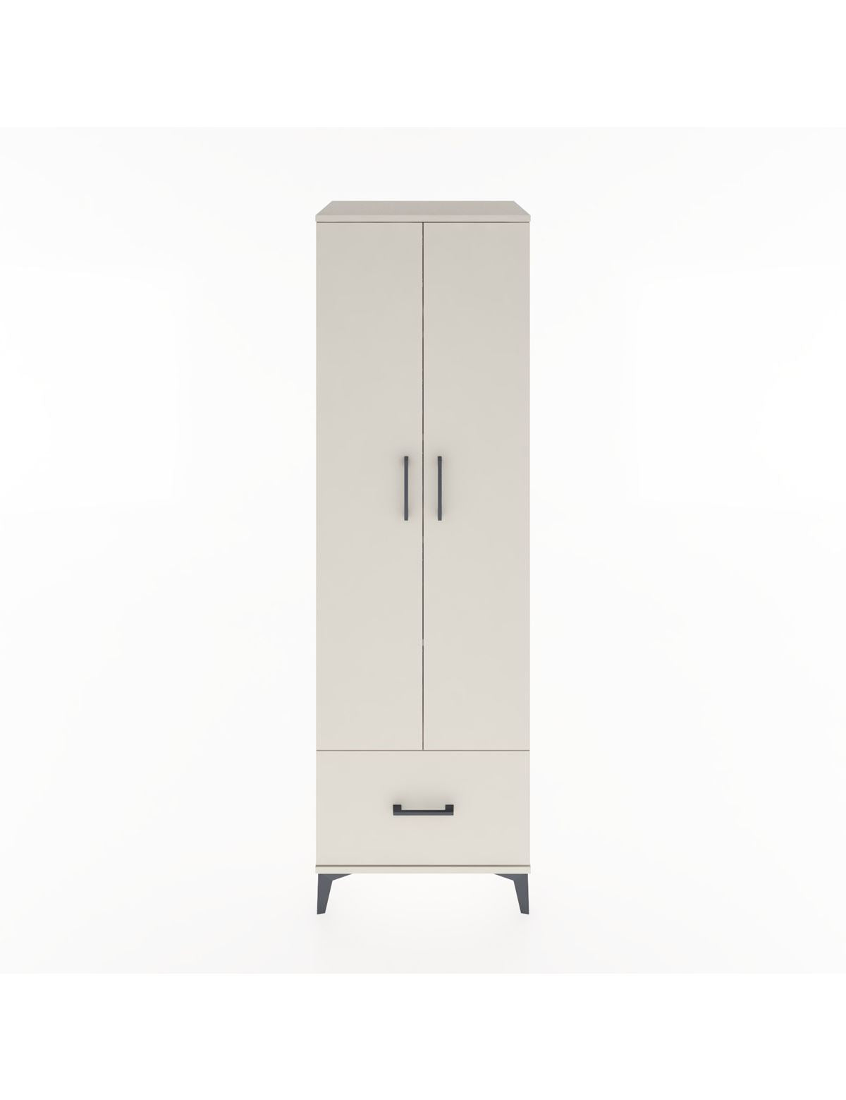 Hyperion Dolap 5 Raflı Tek Çekmeceli 2 Kapaklı 60x44x195 Aytaşı-Aytaşı