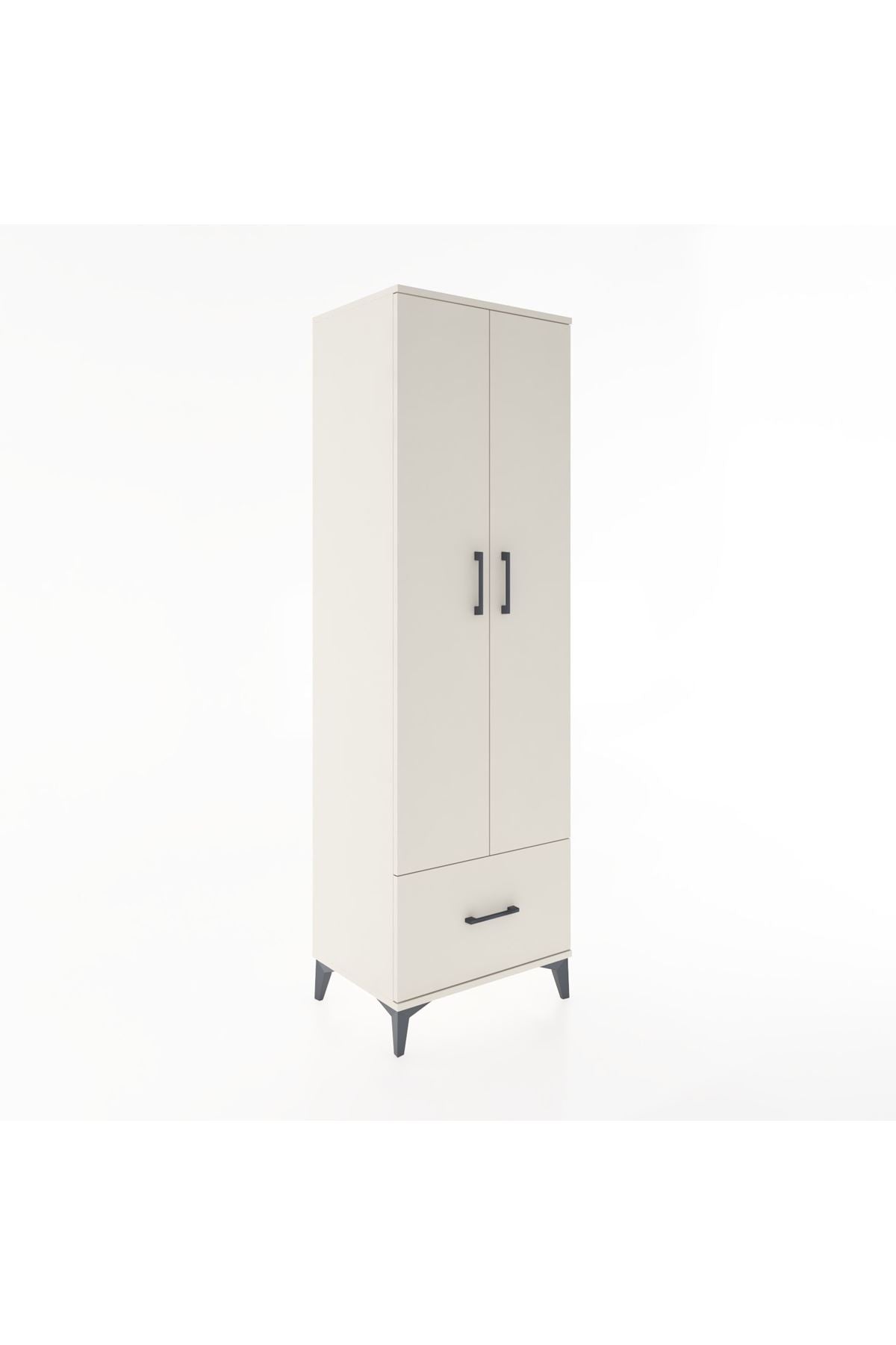 Hyperion Dolap 5 Raflı Tek Çekmeceli 2 Kapaklı 60x44x195 Aytaşı-Aytaşı