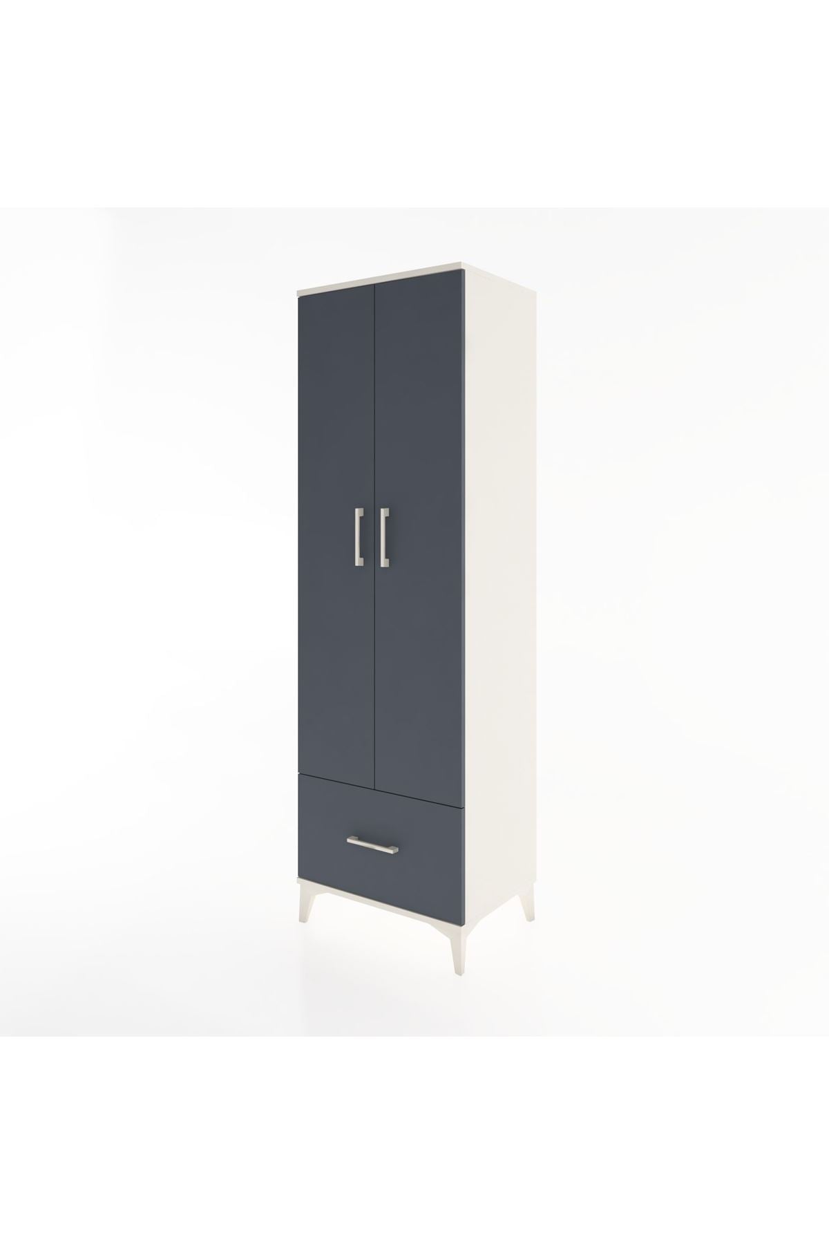 Hyperion Dolap 5 Raflı Tek Çekmeceli 2 Kapaklı 60x44x195 - S59M011V2B