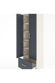 Hyperion Dolap 5 Raflı Tek Çekmeceli 2 Kapaklı 60x44x195 Aytaşı-Antrasit