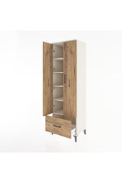 Hyperion Dolap 5 Raflı Tek Çekmeceli 2 Kapaklı 60x44x195 Aytaşı-Çam