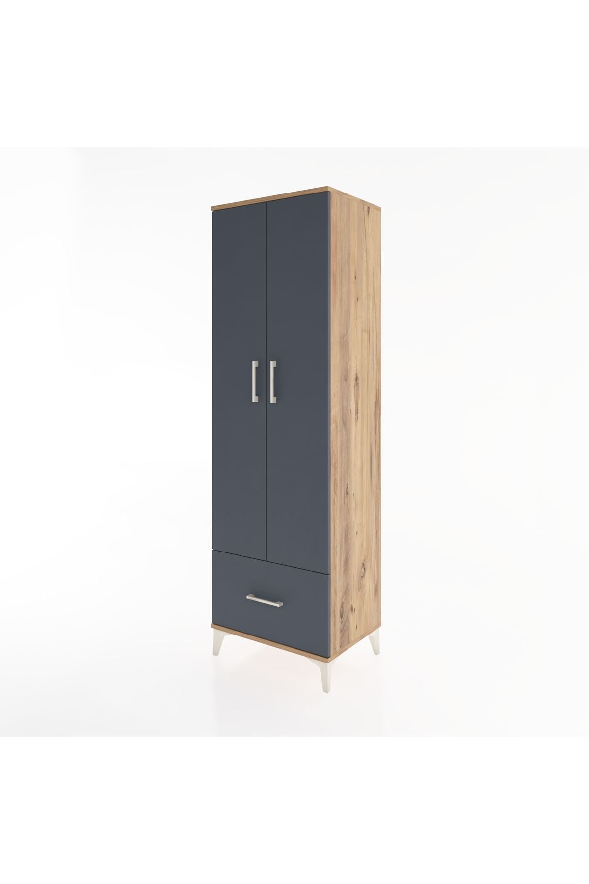Hyperion Dolap 5 Raflı Tek Çekmeceli 2 Kapaklı 60x44x195 - S59M011V8B