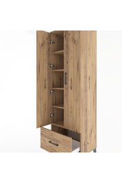 Hyperion Dolap 5 Raflı Tek Çekmeceli 2 Kapaklı 60x44x195 - S59M011V9B