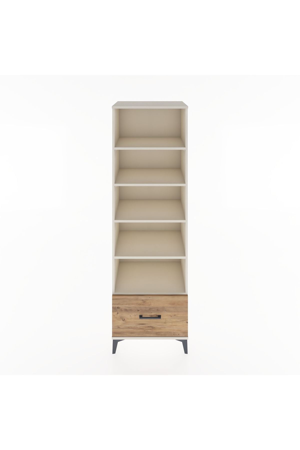 Hyperion Dolap 5 Raflı Tek Çekmeceli 60x44x195 Aytaşı-Çam