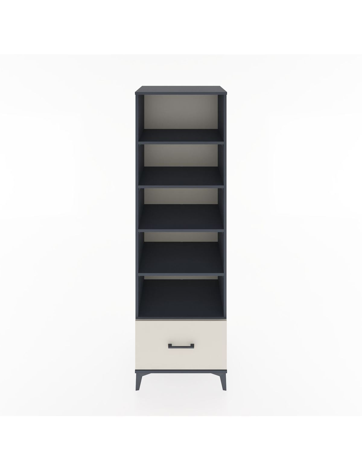 Hyperion Dolap 5 Raflı Tek Çekmeceli 60x44x195 Antrasit-Aytaşı