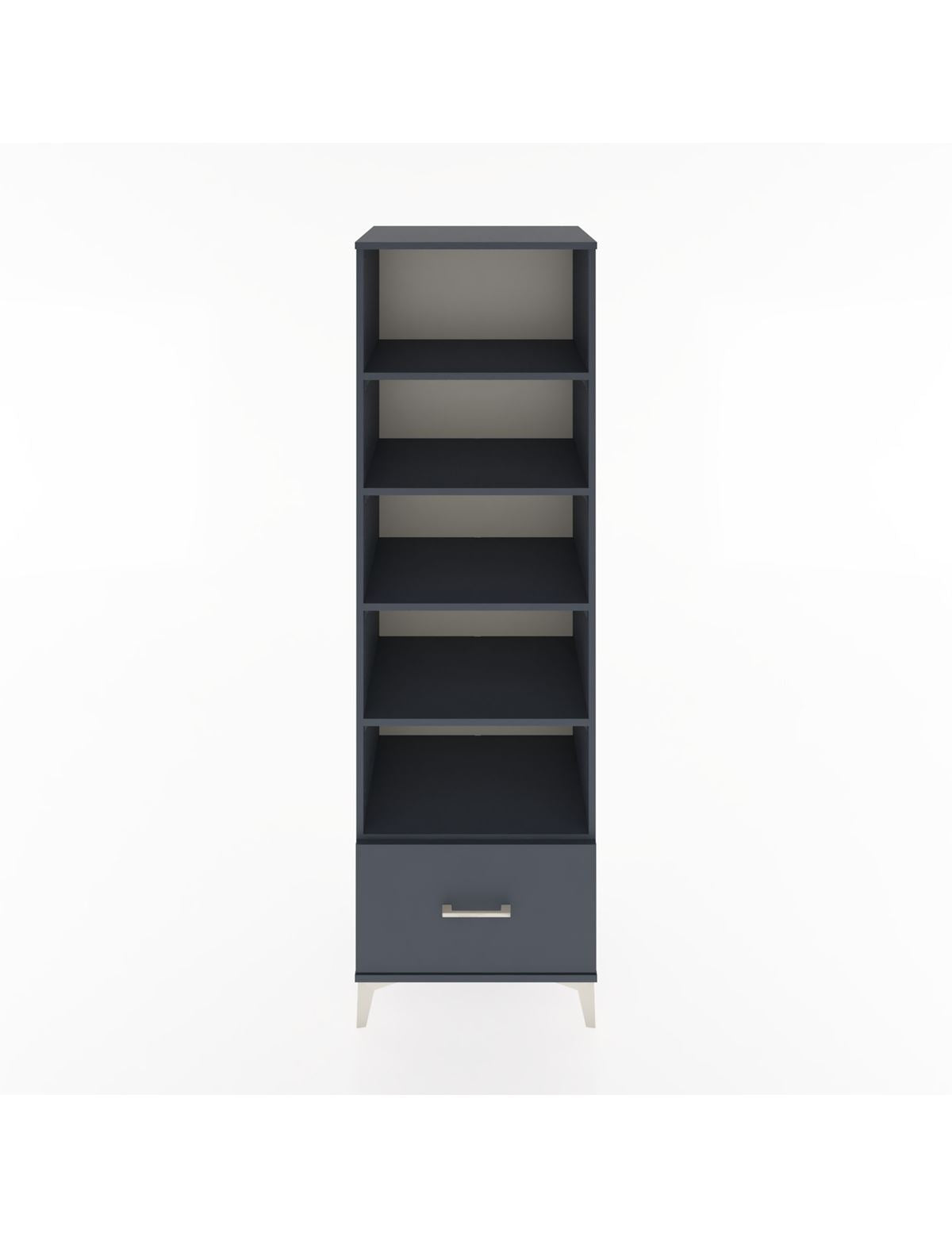 Hyperion Dolap 5 Raflı Tek Çekmeceli 60x44x195 Antrasit-Antrasit