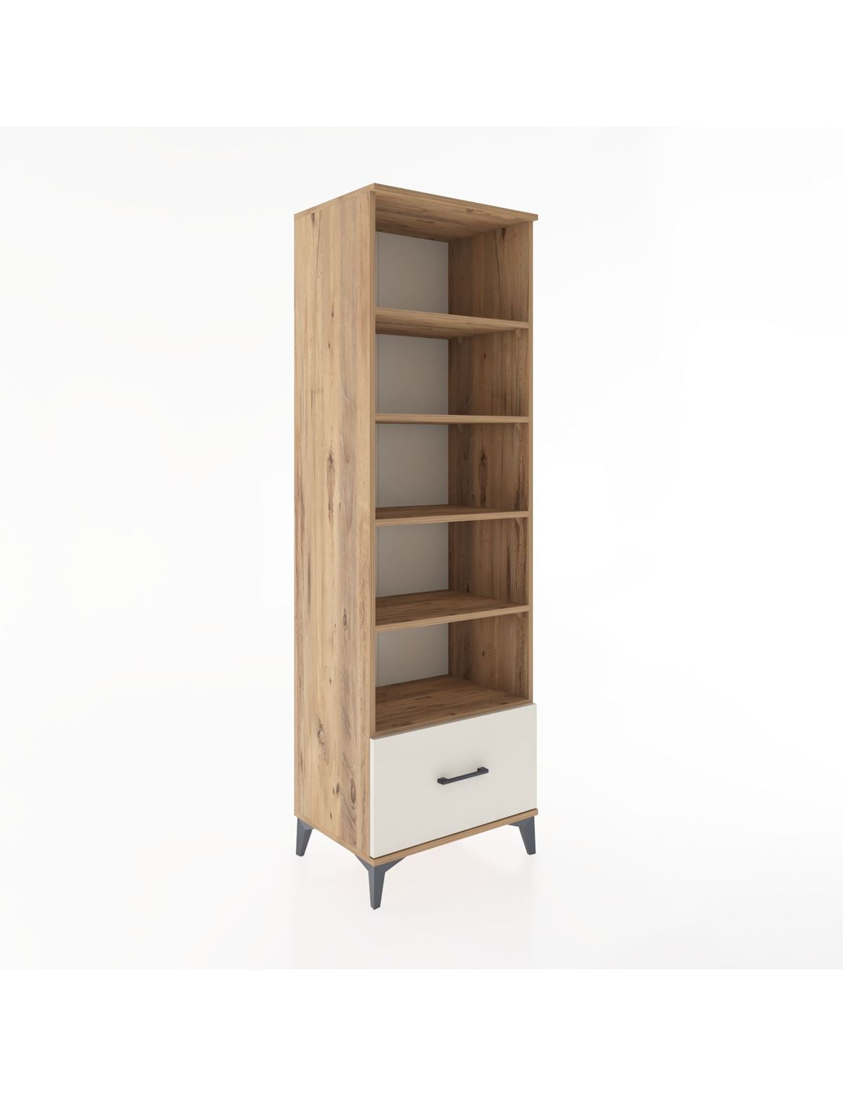 Hyperion Dolap 5 Raflı Tek Çekmeceli 60x44x195 Çam-Aytaşı