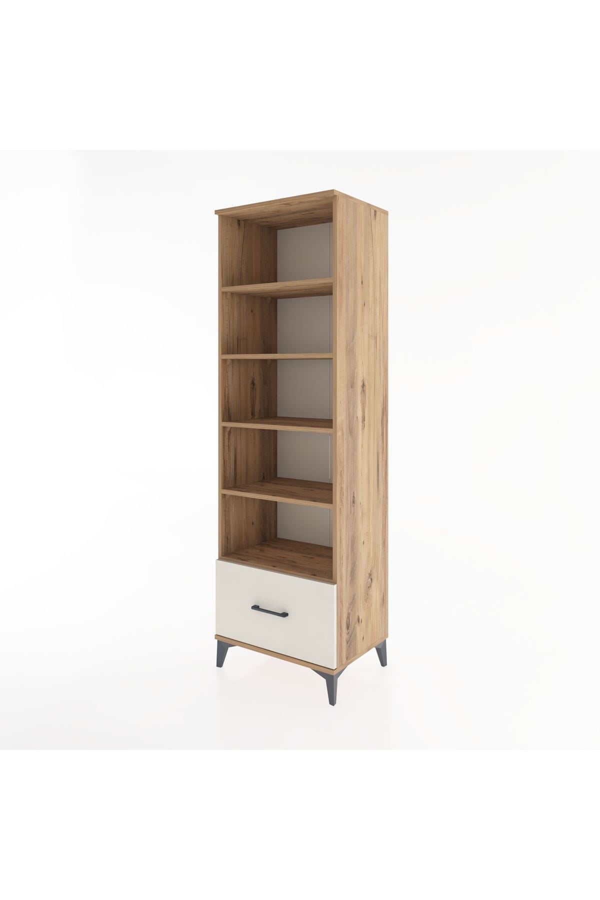Hyperion Dolap 5 Raflı Tek Çekmeceli 60x44x195 Çam-Aytaşı